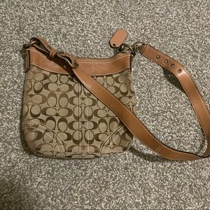 Coach Black/Tan Crossbody